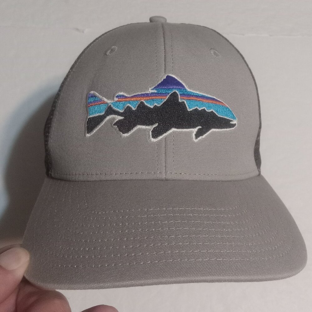 Patagonia Fitz Roy Trout Mesh Back Trucker Snapback Hat OSFM